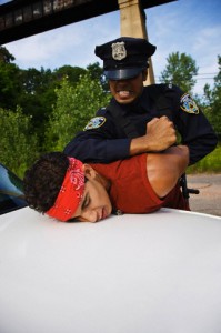 Police Officer Arresting Suspect