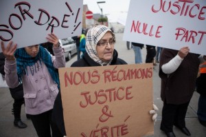 Citizens protest against police brutality in Brussels